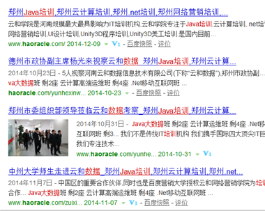 site指令搜索结果，郑州网络营销培训